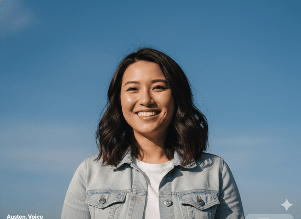 A member smiling outdoors